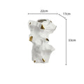 Axyaa Irregular Taihu Stone Vase Rockery Sculpture for Home Decoration