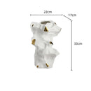 Axyaa Irregular Taihu Stone Vase Rockery Sculpture for Home Decoration