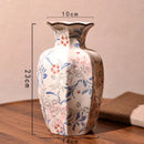 Axyaa Modern Black Gold Marbled Ceramic Vase for Wedding Decoration