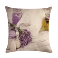Axyaa Lavender Linen Throw Pillow 45*45cm