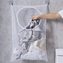 Axyaa Mesh Laundry Basket Wall Organizer with Hook