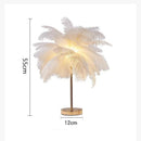 Luxury Ostrich Feather Floor Lamp by Axyaa: Modern LED Lighting for Home Decor