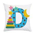 Axyaa Animal Letter Decorative Polyester Throw Pillow Cover for Home Car Sofa
