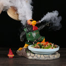 Axya Smoke Hot Pot Plate Set with Wobble Design for Creative Chicken Dinner