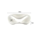 Axyaa White Ceramic Dinner Plate for Family Party, Restaurant Main Dish & Dessert Plate