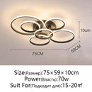 Axyaa LED Ceiling Chandelier: Modern Dimmable Lighting for Home, Living Room, Bedroom