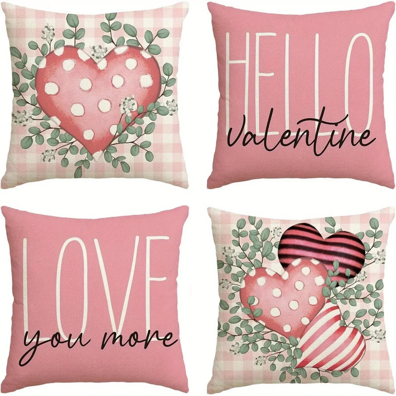 Axyaa Love Leaf Pattern Pillowcase: Sweet & Romantic Home Decor