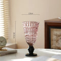 Axyaa Glass Vase: Artistic Flower Vessel for Hydroponic & Dried Flowers