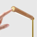 Axyaa Magnetic Wooden Rotatable Wall Lamp, USB Charging, Touch Dimming LED Bedside Light