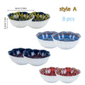 Axyaa Ceramic Condiment Dishes Set - Japanese-style Snack Dishes - Exquisite Dipping Sauce