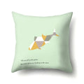 Axyaa Woodland Animal Cushion Cover: Bear Deer Pillow Case for Home Decor