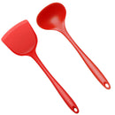 Axyaa Silicone Kitchen Utensils Set for Non-Stick Cookware with Ladle and Shovel