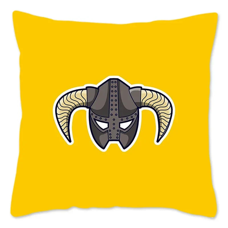 Axyaa Skyrim Meme Cushion Cover - Designer Polyester Cushion Case for Home Decor