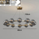 Axyaa Glass Chandeliers: Luxury LED Pendant Lights for Home Decor