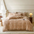Axyaa Winter Zebra Flower Velvet Bedding Set 5D Print Quilt Cover Pillowcase