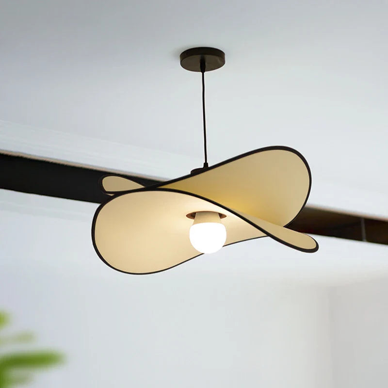 Axyaa Wabi-sabi Fabric Chandeliers: LED Retro Lights for Home Decor