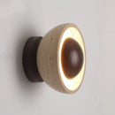 Axyaa Wood LED Wall Sconce with Pull Chain Switch for Staircase and Bathroom Mirror