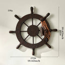 Rustic Anchor & Ship Wheel Wall Decor by Axyaa – Nautical Style Hanging Ornaments