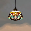Axyaa European Stained Glass Pendant Chandelier Light Fixture Home Decor