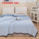 Axyaa Three-Layer Knitted Summer Quilt Blanket, Multi-Functional & Washable