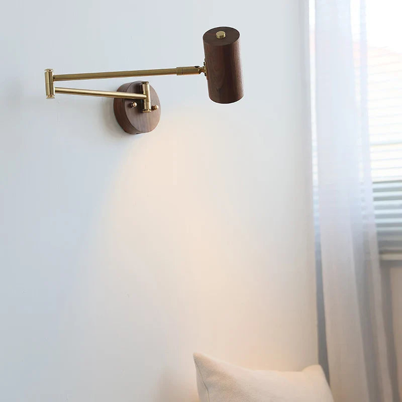 Nordic LED Wall Light Mirror Bathroom Swing Arm Aplique Pared by Axyaa