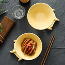 Axyaa Ceramic Claw Dessert Bowl High Foot Snack Molecular Cuisine Tableware