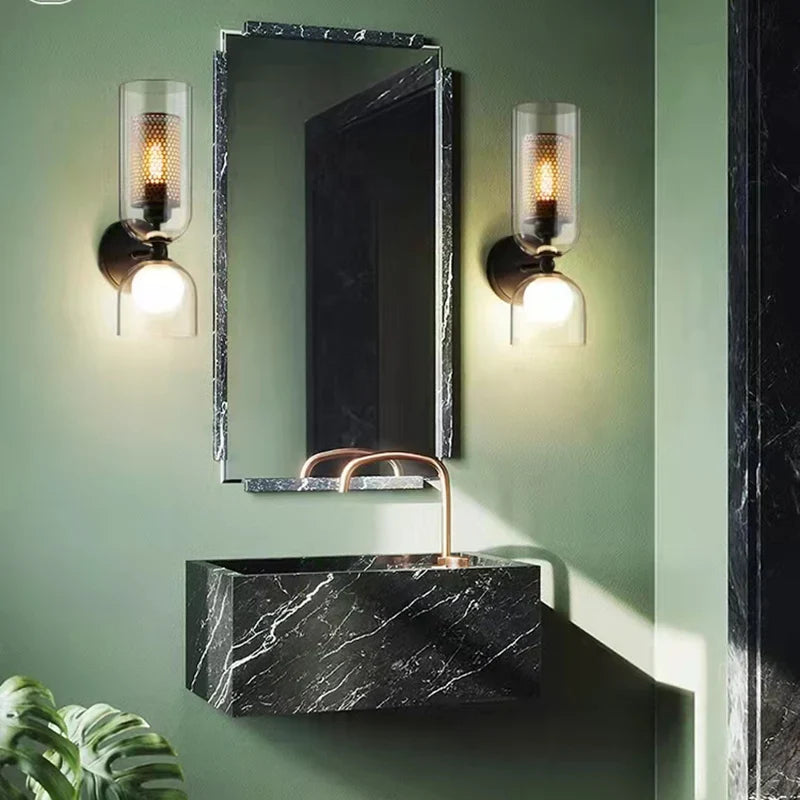 Clear Glass Wall Light Bathroom Bedroom Sconce Axyaa Lighting Fixtures E27 G9 Bulb
