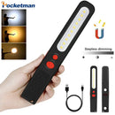 Axya COB LED Work Light: USB Rechargeable, Magnetic, Stepless Dimming, Waterproof Torch