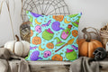 Axyaa Halloween Witch Pumpkin Candles Decor Pillow Cover for Sofa Bedroom Car