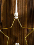 Axyaa Golden Star Moon Ramadan Hanging Ornaments Eid Mubarak Decor
