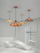 Axyaa Wooden Dining Pendant - Retro Walnut, Home Decor Lamp for Bedroom, Study, Bar, Cafe