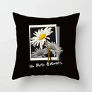 Nordic Daisy Print Pillow Cover by Axyaa - Modern Floral Cushion for Living Room