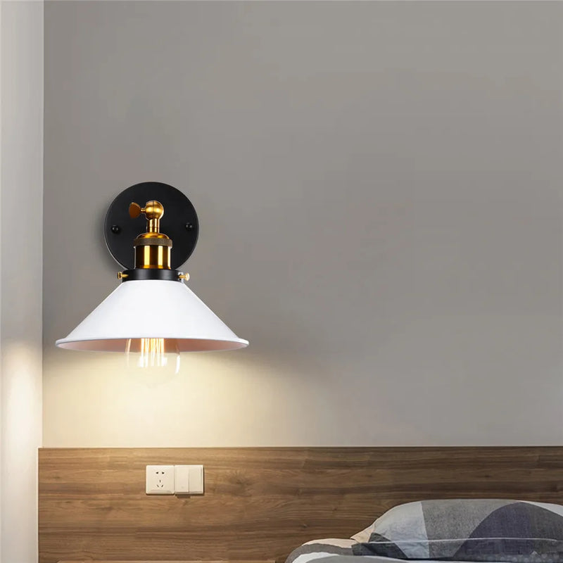 Axyaa Rotable Angle Vintage Wall Lamp Rust Retro Industrial Light
