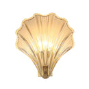 Axyaa Amber Glass Shell Wall Lamp LED Indoor Lighting