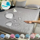 Axyaa Quilted Mattress Protector: Waterproof, Non-Slip, Breathable, Anti-Mite, Anti-Bacterial