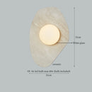 Axyaa Patterned Ceramic LED Wall Sconce for Home Lighting - Wabi Sabi Theme