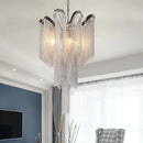 Axyaa Wave Tassel Chandelier: Nordic Minimalist Luxury for Art Study and Bedroom