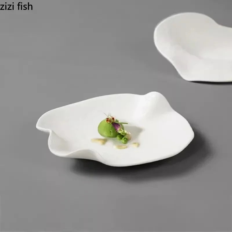 Axya Bubble Texture Ceramic Dinner Plate Molecular Cuisine Dessert Sushi Specialty Tableware