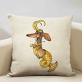 Axyaa Constellation Cartoon Dachshund Dog Pillow Case: Children's Bedroom Decor