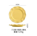 Axyaa Retro Wind Flower Edge Ceramic Dining Plate