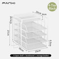 Axyaa Mesh Desk Organizer Stackable Paper Tray Stackable Desktop Document File Organizer