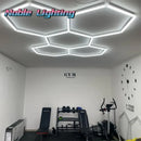 Axyaa Honeycomb LED Garage Light for Car Detailing Workshop - Hexagon Design