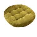 Axyaa Round Tufted Corduroy Floor Cushion for Meditation and Sitting