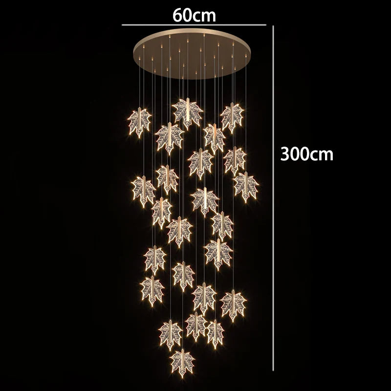 Axyaa Nordic Stair Chandelier Living Room Dining Room Ceiling Pendant Lights