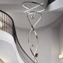 Axyaa Staircase Chandeliers Modern LED Pendant Light Lamps for Living Room