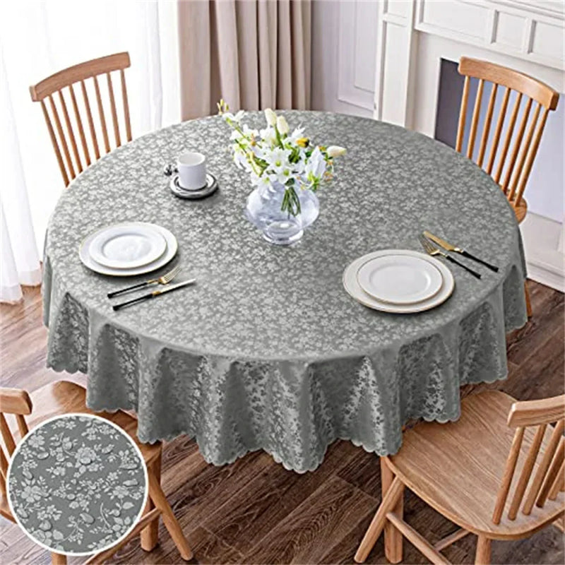 Axyaa Waterproof Vinyl Tablecloth for Kitchen Dinner Party décor