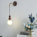 Axyaa Iron Art Wood Wall Light with G9 Bulbs: Nordic Bedroom Decor Lighting