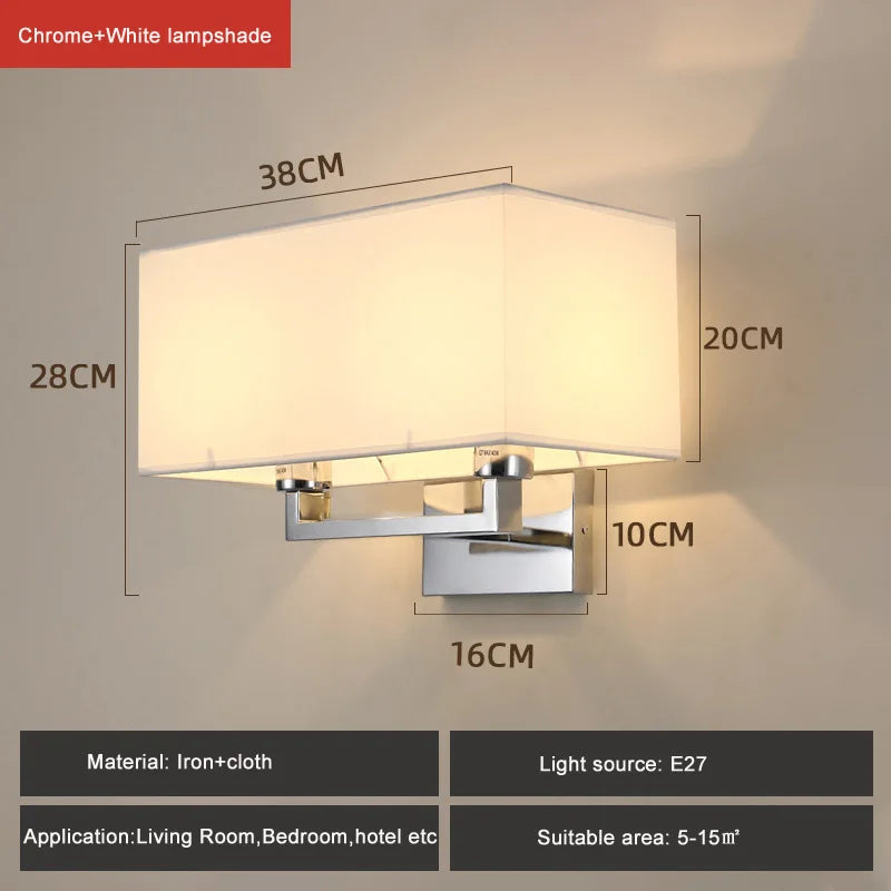 Axyaa Simple Double Head Wall Lamp for Bedroom and Hotel Decor