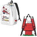 Axyaa Enjoy Life Dog Backpack for Middle High School College Students