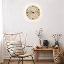 Axyaa LED Travertine Wall Sconce Lamp with Pull Chain Switch